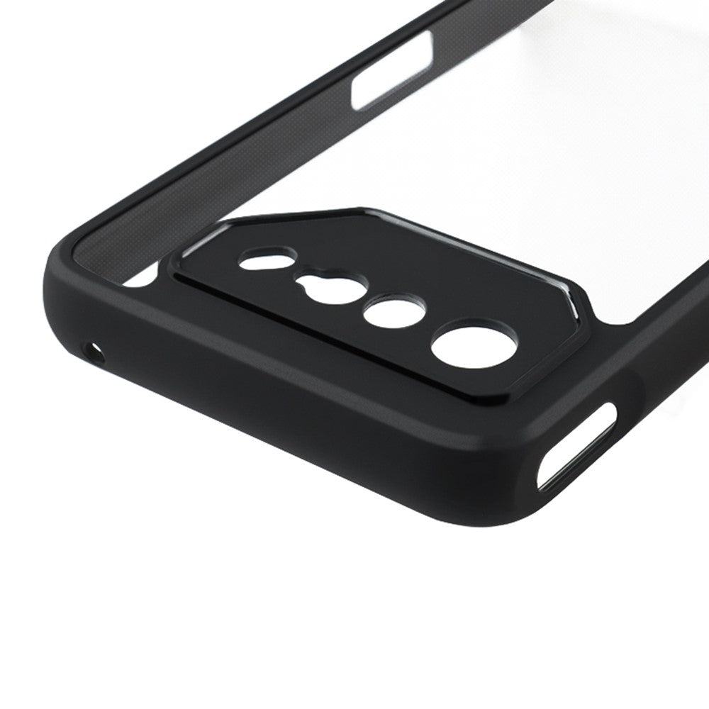 For Asus ROG Phone 7 5G Mobile Phone Cover Transparent Anti-Dust Flexible TPU + Hard PC Phone Case