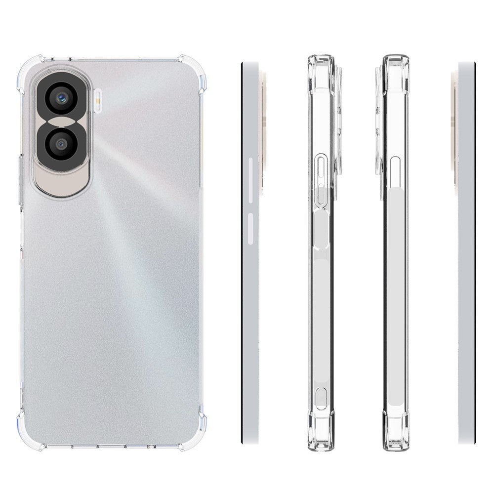For Honor 90 Lite 5G / X50i 5G Soft TPU Phone Case Transparent Anti-slip Phone Cover