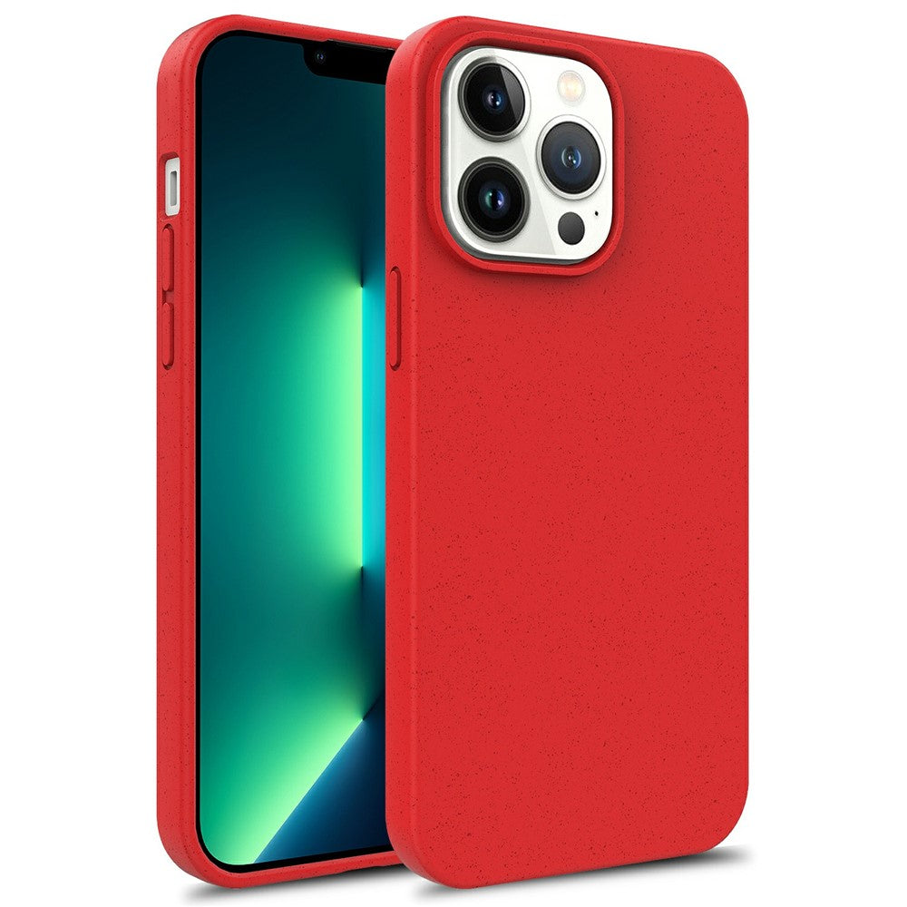 Til iPhone 15 Pro Starry Sky Series Mat telefoncover Hvedestrå+TPU Miljøvenligt bagcover