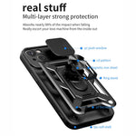 Til iPhone 15 Plus Anti-Fingeraftryk Telefoncover PC+TPU Kickstand Cover med Beskyttelse af Baglinse