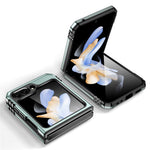 Samsung Galaxy Z Flip5 5G Armor Series PC + TPU Fallskyddande mobilskal Metallstativ