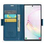 For Samsung Galaxy Note 10 Plus 4G Leather Case CASEME 023 RFID Blocking 3 Card Slot Mobile Cover