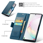 For Samsung Galaxy Note 10 Plus 4G Leather Case CASEME 023 RFID Blocking 3 Card Slot Mobile Cover