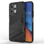For Xiaomi Redmi 12 4G / 12 5G (Global) / Poco M6 Pro 5G Anti-drop Protective Phone Case Kickstand PC+TPU Phone Cover