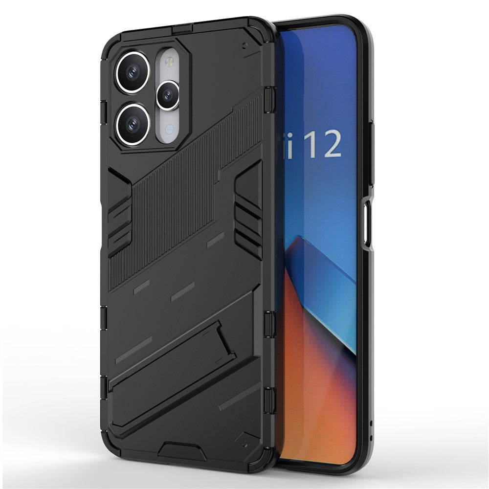 For Xiaomi Redmi 12 4G / 12 5G (Global) / Poco M6 Pro 5G Anti-drop Protective Phone Case Kickstand PC+TPU Phone Cover