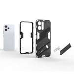 For Xiaomi Redmi 12 4G / 12 5G (Global) / Poco M6 Pro 5G Anti-drop Protective Phone Case Kickstand PC+TPU Phone Cover