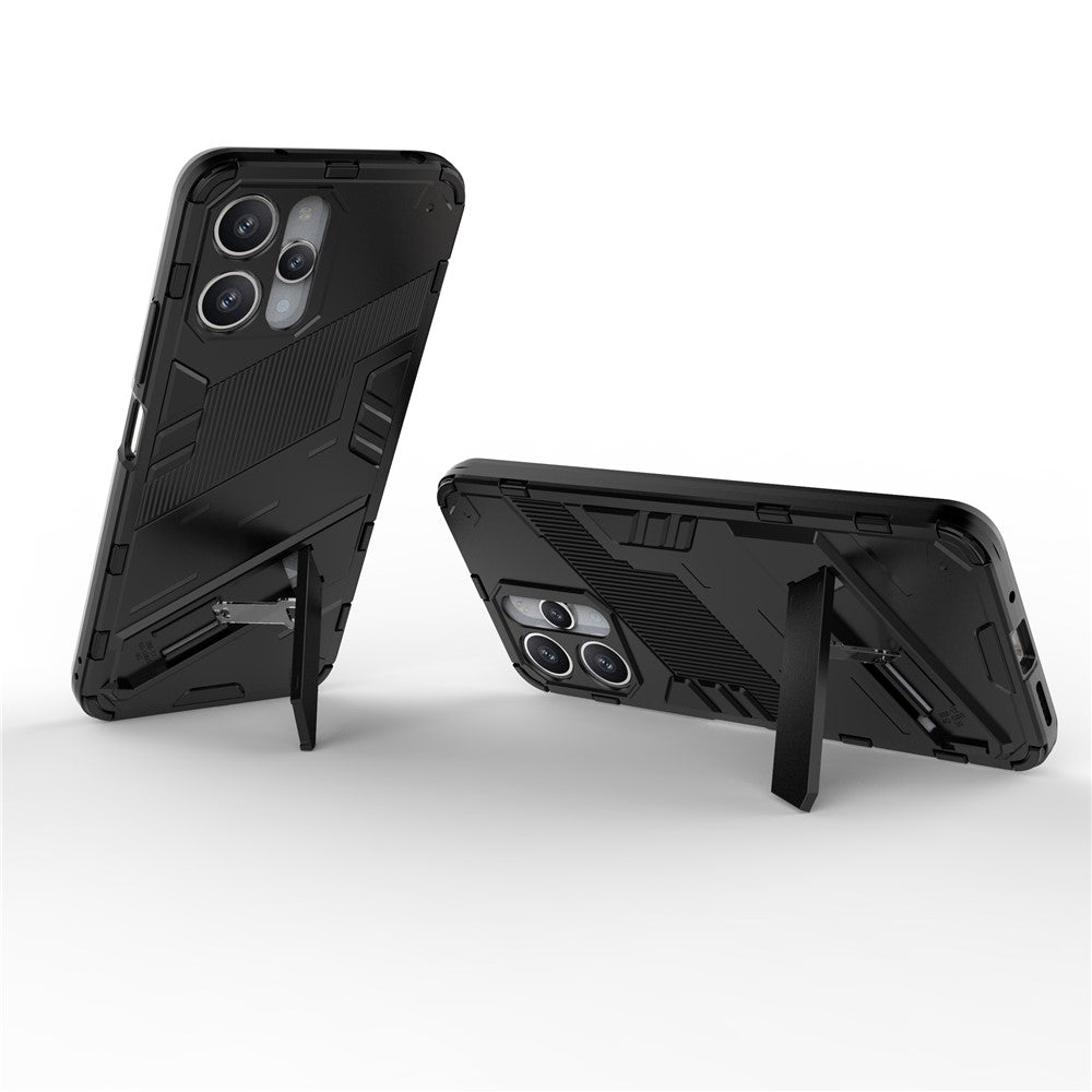 For Xiaomi Redmi 12 4G / 12 5G (Global) / Poco M6 Pro 5G Anti-drop Protective Phone Case Kickstand PC+TPU Phone Cover