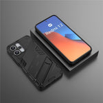 For Xiaomi Redmi 12 4G / 12 5G (Global) / Poco M6 Pro 5G Anti-drop Protective Phone Case Kickstand PC+TPU Phone Cover