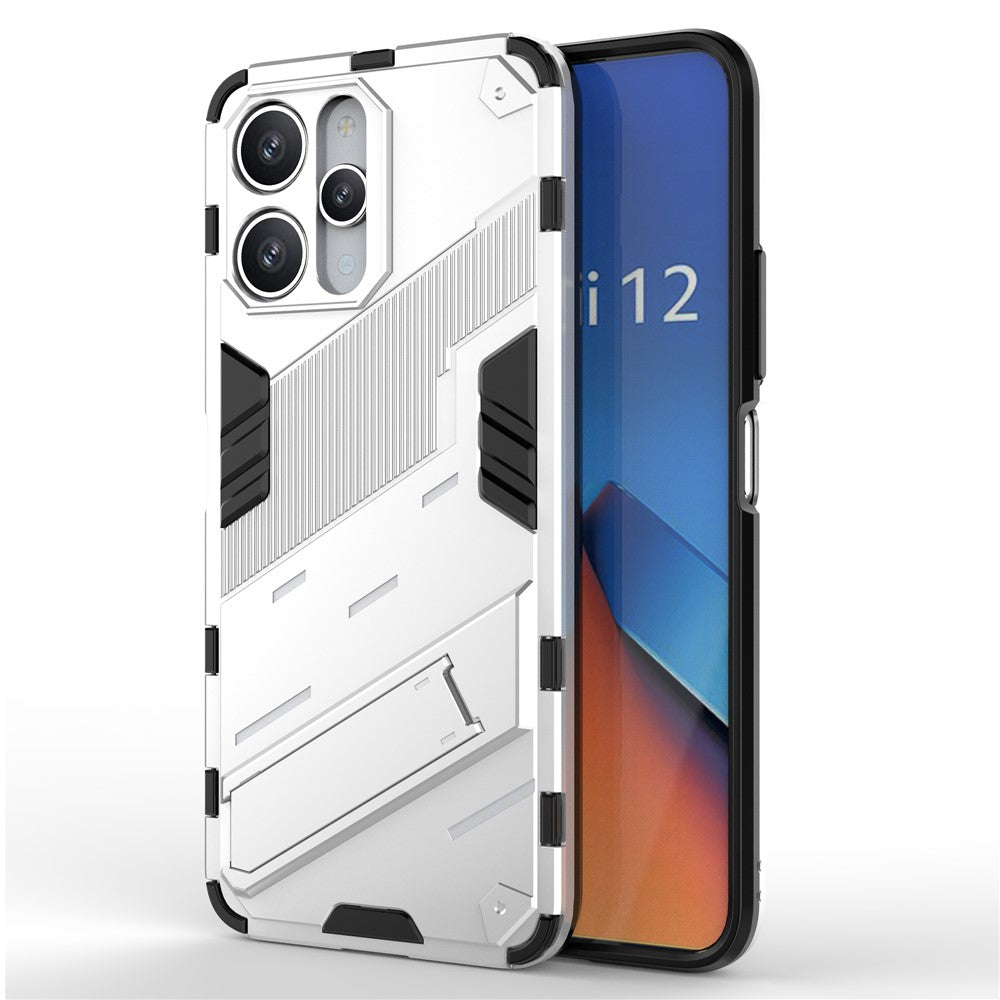 For Xiaomi Redmi 12 4G / 12 5G (Global) / Poco M6 Pro 5G Anti-drop Protective Phone Case Kickstand PC+TPU Phone Cover