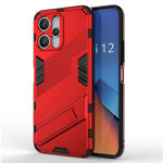 For Xiaomi Redmi 12 4G / 12 5G (Global) / Poco M6 Pro 5G Anti-drop Protective Phone Case Kickstand PC+TPU Phone Cover