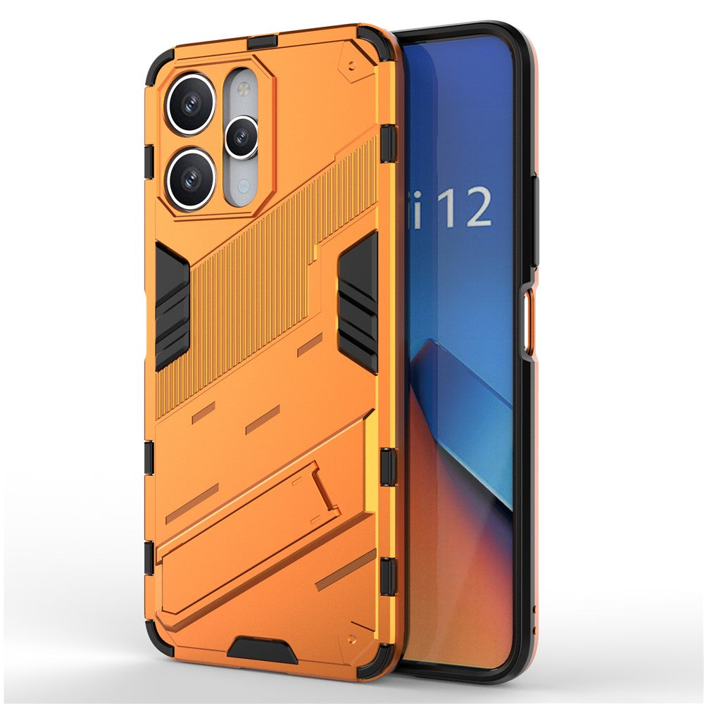 For Xiaomi Redmi 12 4G / 12 5G (Global) / Poco M6 Pro 5G Anti-drop Protective Phone Case Kickstand PC+TPU Phone Cover