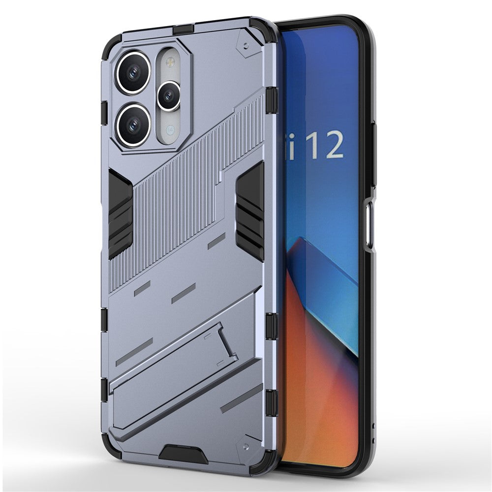 For Xiaomi Redmi 12 4G / 12 5G (Global) / Poco M6 Pro 5G Anti-drop Protective Phone Case Kickstand PC+TPU Phone Cover