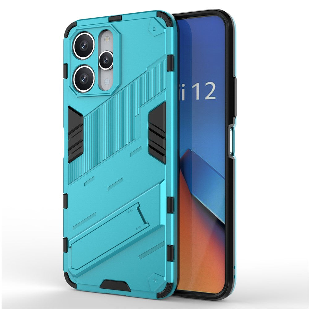 For Xiaomi Redmi 12 4G / 12 5G (Global) / Poco M6 Pro 5G Anti-drop Protective Phone Case Kickstand PC+TPU Phone Cover