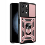 For Xiaomi Redmi 12 4G Rear Lens Protection Anti-drop Phone Case PC+TPU Cover with Kickstand