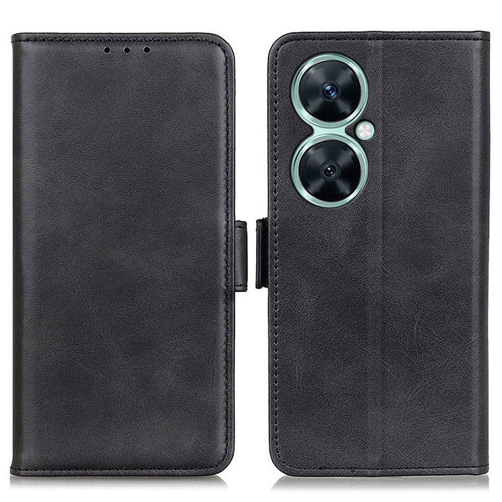 For Huawei nova 11i / Enjoy 60 Pro / Maimang 20 Cowhide Texture Phone Case PU Leather Wallet Stand Cover