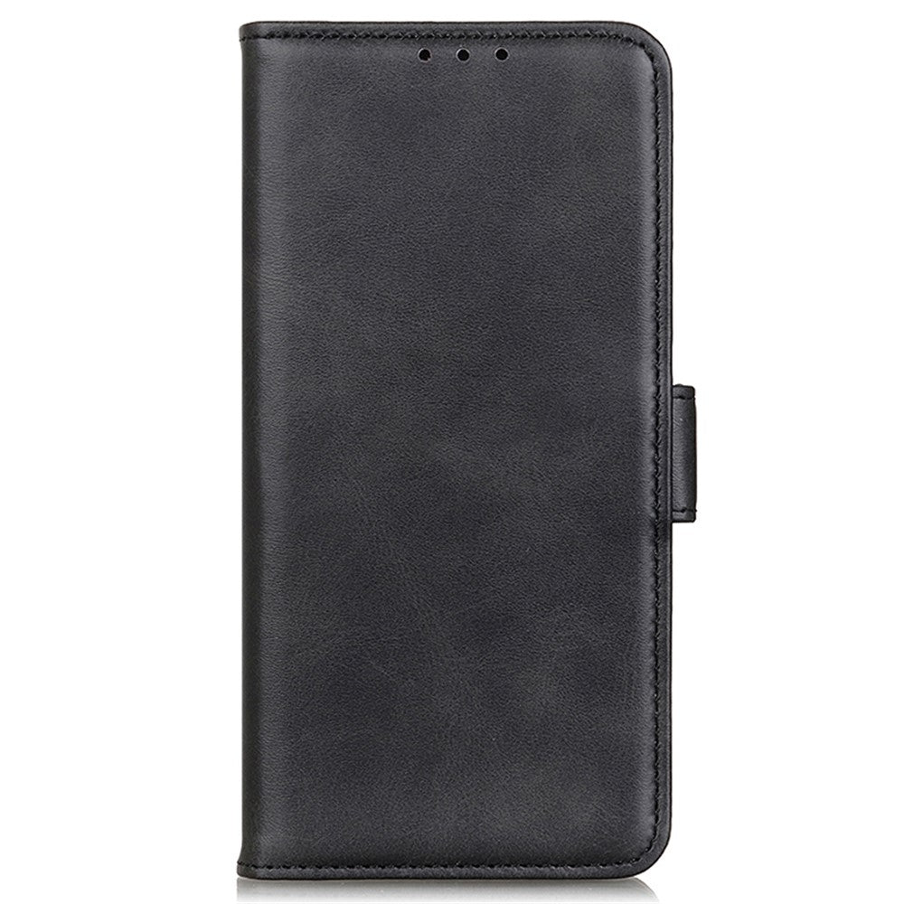 For Xiaomi Redmi 12 4G Flip Wallet Case PU Leather Cowhide Texture Stand Protective Phone Cover