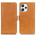 For Xiaomi Redmi 12 4G Flip Wallet Case PU Leather Cowhide Texture Stand Protective Phone Cover