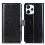 Xiaomi Redmi 12 4G PU-läderflipfodral Crazy Horse Texture Stand-plånbok