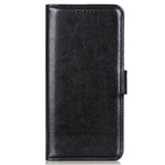 Xiaomi Redmi 12 4G PU-läderflipfodral Crazy Horse Texture Stand-plånbok