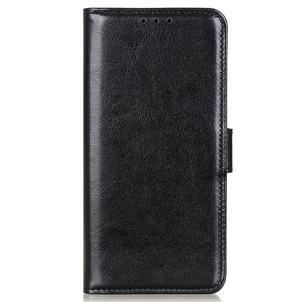Xiaomi Redmi 12 4G PU-läderflipfodral Crazy Horse Texture Stand-plånbok
