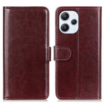 Xiaomi Redmi 12 4G PU-läderflipfodral Crazy Horse Texture Stand-plånbok