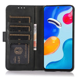 Samsung Galaxy S23 FE-stativetui i PU-læder med koskindsstruktur og pungdesign