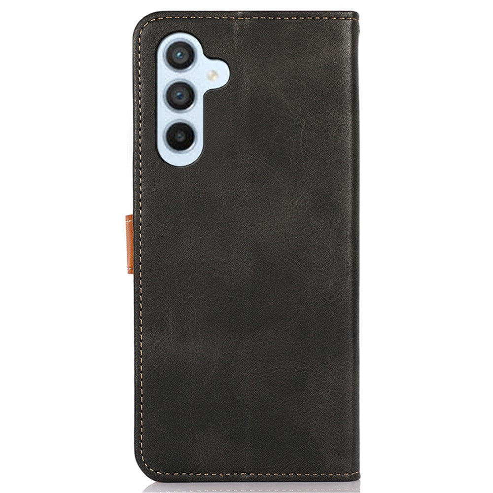KHAZNEH For Samsung Galaxy S23 FE Stand Phone Cover Cowhide Texture Wallet PU Leather Case