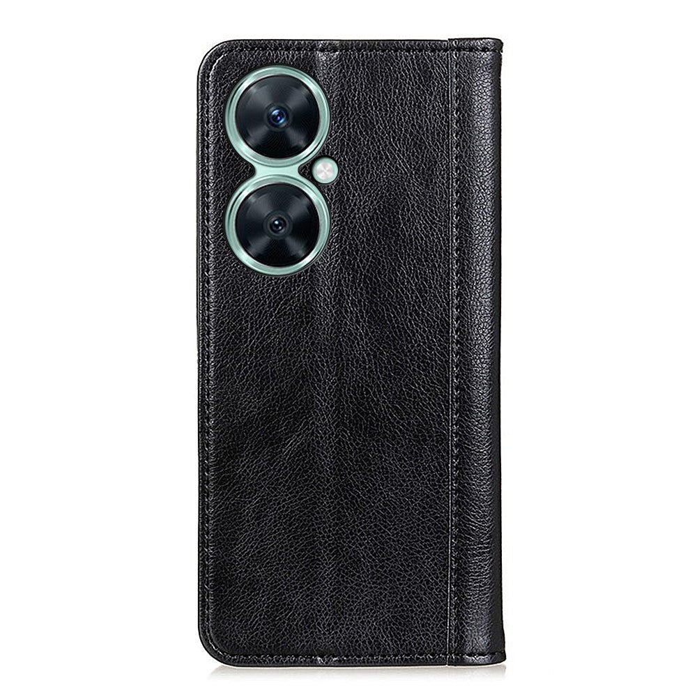 Huawei nova 11i / Enjoy 60 Pro / Maimang 20 plånboksfodral i litchitexturerat läder.