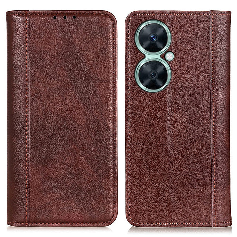 Huawei nova 11i / Enjoy 60 Pro / Maimang 20 plånboksfodral i litchitexturerat läder.