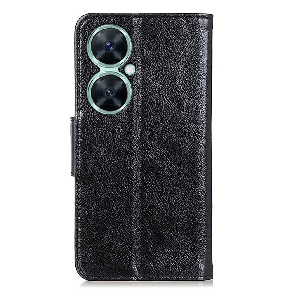 Huawei nova 11i / Enjoy 60 Pro / Maimang 20 plånboksfodral i nappatexturerat stativ i delat läder