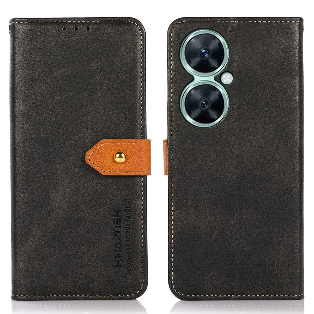 KHAZNEH For Huawei nova 11i / Enjoy 60 Pro / Maimang 20 Cowhide Texture Leather Case Wallet Stand Phone Cover