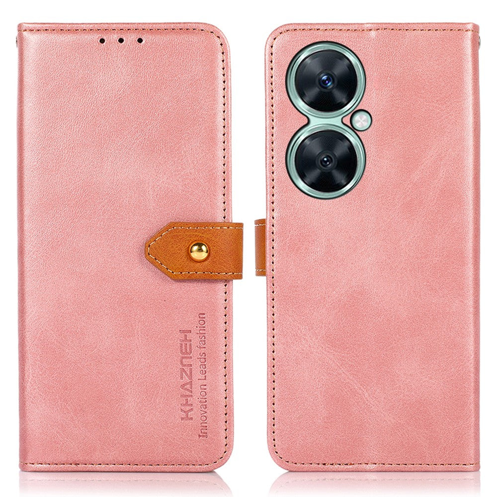 KHAZNEH For Huawei nova 11i / Enjoy 60 Pro / Maimang 20 Cowhide Texture Leather Case Wallet Stand Phone Cover