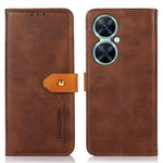 KHAZNEH For Huawei nova 11i / Enjoy 60 Pro / Maimang 20 Cowhide Texture Leather Case Wallet Stand Phone Cover