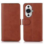 Huawei Nova 11 Pro / Nova 11 Ultra Plånboksfodral i kohud, PU-läder, stativfodral