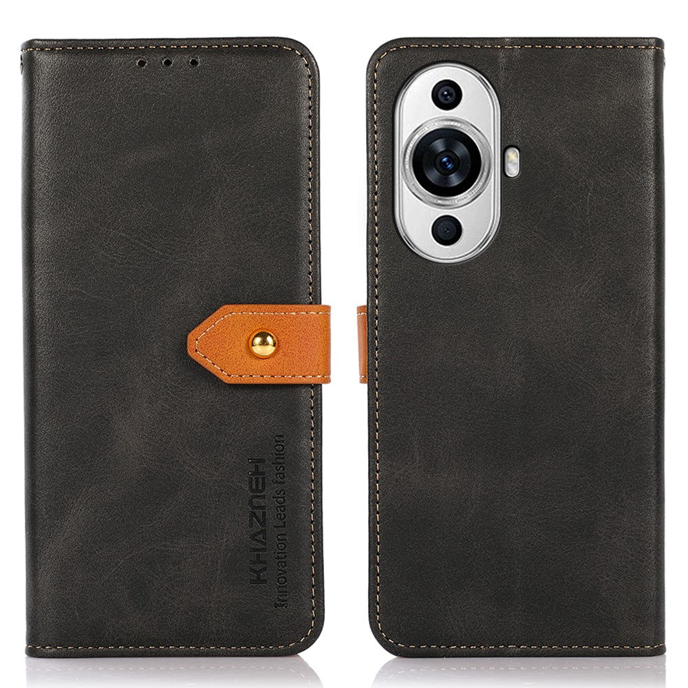 KHAZNEH For Huawei nova 11 Pro / nova 11 Ultra PU Leather Wallet Case Cowhide Texture Stand Phone Cover