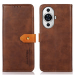 KHAZNEH For Huawei nova 11 Pro / nova 11 Ultra PU Leather Wallet Case Cowhide Texture Stand Phone Cover