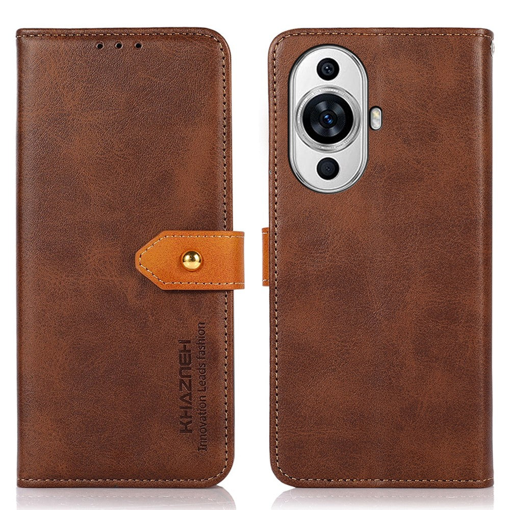 KHAZNEH For Huawei nova 11 Pro / nova 11 Ultra PU Leather Wallet Case Cowhide Texture Stand Phone Cover