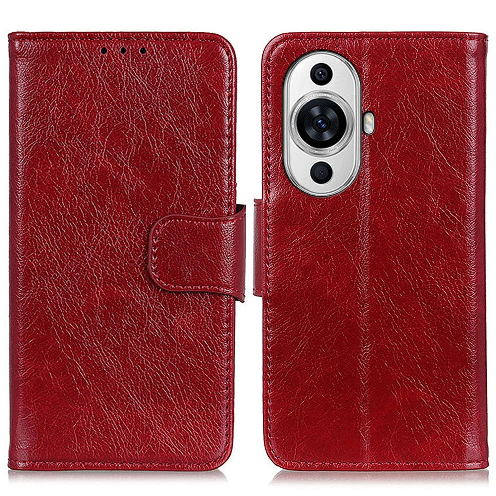 For Huawei nova 11 / nova 12s 4G / nova 12 Lite 4G Nappa Texture Protective Cover Split Leather Wallet Stand Phone Case