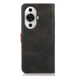 KHAZNEH For Huawei nova 11 / nova 12s 4G / nova 12 Lite 4G Cowhide Texture PU Leather Wallet Shell Cell Phone Stand Cover