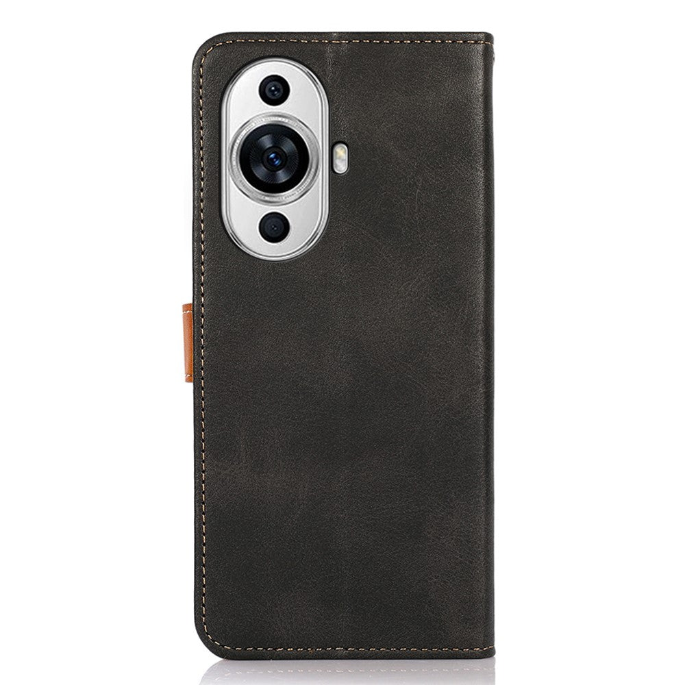 KHAZNEH For Huawei nova 11 / nova 12s 4G / nova 12 Lite 4G Cowhide Texture PU Leather Wallet Shell Cell Phone Stand Cover