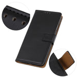 For Asus Zenfone 10 5G Textured PU Leather Cover Shockproof Wallet Stand Phone Case