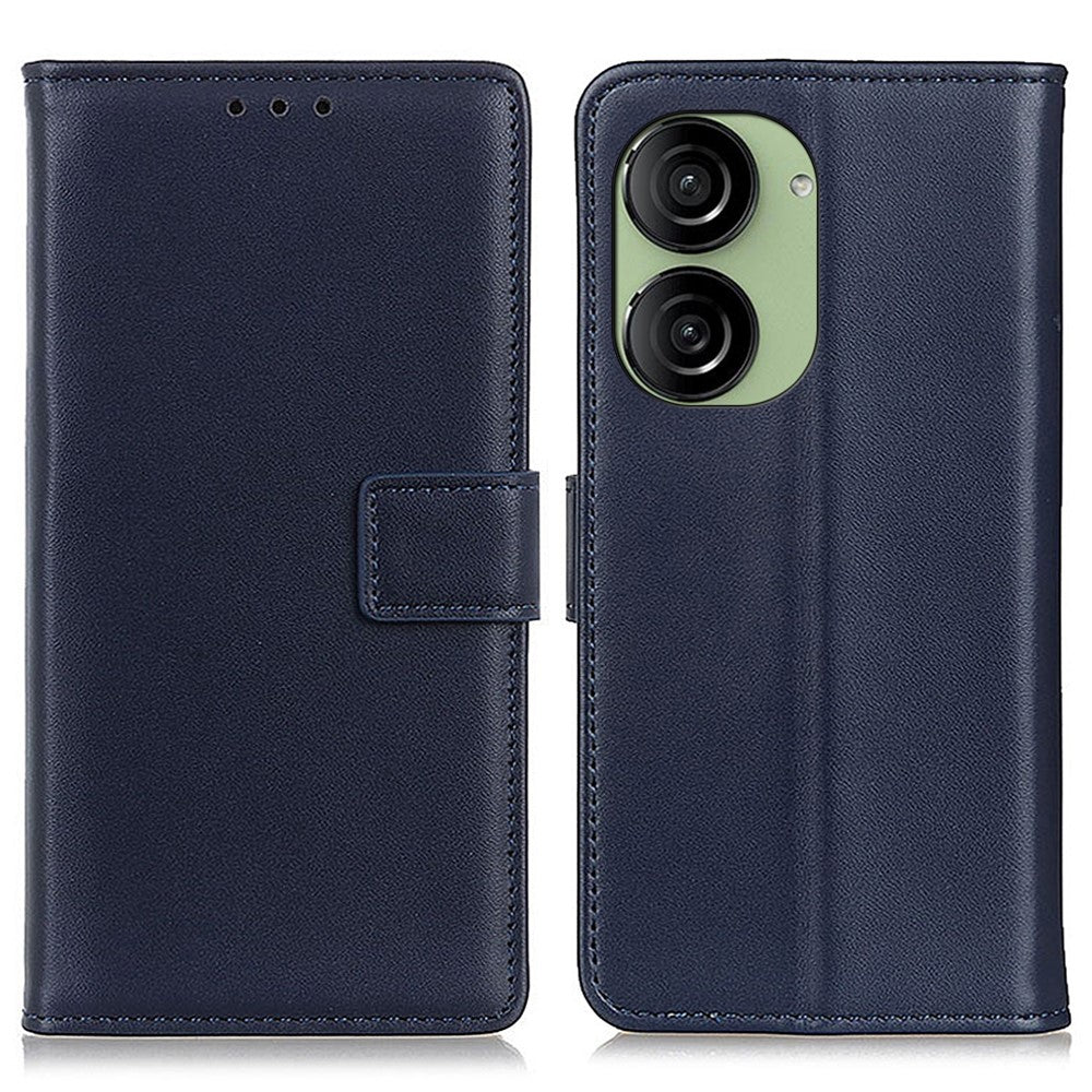 For Asus Zenfone 10 5G Textured PU Leather Cover Shockproof Wallet Stand Phone Case