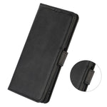 PU Leather Phone Case for Xiaomi Redmi 12 4G , Cowhide Texture Wallet Cover with Stand