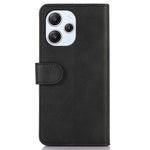 PU Leather Phone Case for Xiaomi Redmi 12 4G , Cowhide Texture Wallet Cover with Stand
