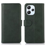 PU Leather Phone Case for Xiaomi Redmi 12 4G , Cowhide Texture Wallet Cover with Stand