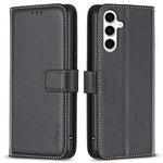BINFEN COLOR BF17 For Samsung Galaxy S23 FE Phone Cover Drop-proof PU Leather Stand Wallet Case