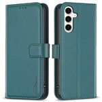BINFEN COLOR BF17 For Samsung Galaxy S23 FE Phone Cover Drop-proof PU Leather Stand Wallet Case