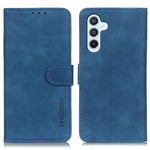 KHAZNEH For Samsung Galaxy S23 FE Phone Shell Vintage Texture PU Leather Phone Case Anti-Scratch Flip Stand Wallet Shell