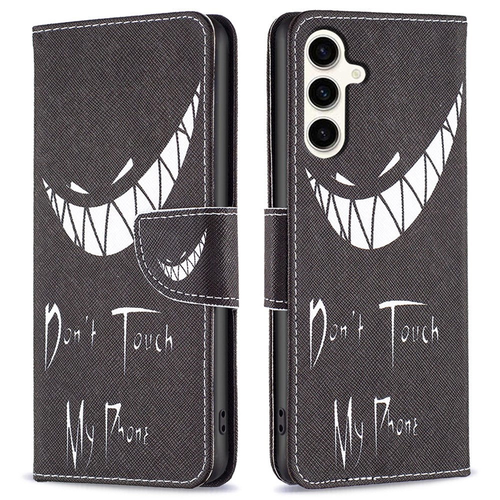 For Samsung Galaxy S23 FE Phone Case PU Leather Pattern Printing Wallet Stand Feature Cover