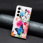 For Samsung Galaxy S23 FE Phone Case PU Leather Pattern Printing Wallet Stand Feature Cover